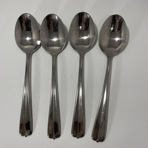 Lot Of 4 Oneida GALA IMPULSE Stainless Oval Spoon 6 3/4” Vintage - Picture 1 of 6